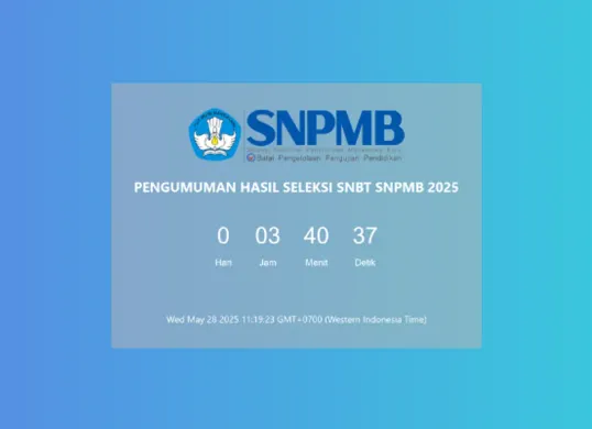 Hasil UTBK-SNBT 2025 akan diumumkan hari ini 28 Mei pukul 15.00 WIB. Simak panduan lengkap cek pengumuman, link alternatif saat website down, dan langkah setelah mengetahui hasil seleksi. (Sumber: pengumuman-snbt-snpmb.bppp.kemdikbud.go.id)