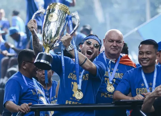 Perayaan Persib Bandung atas gelar juara Liga 1 Indonesia 2024/2025. (Sumber: X/@persib)