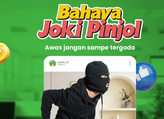 Ilustrasi bahaya menggunakan jasa joki pinjol. (Sumber: Instagram/Cairin)