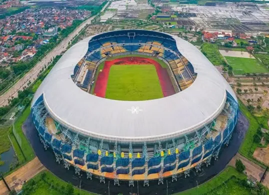 Potret Stadion Gelora Bandung Lautan Api (GBLA) markas Persib Bandung. (Sumber: Istimewa)
