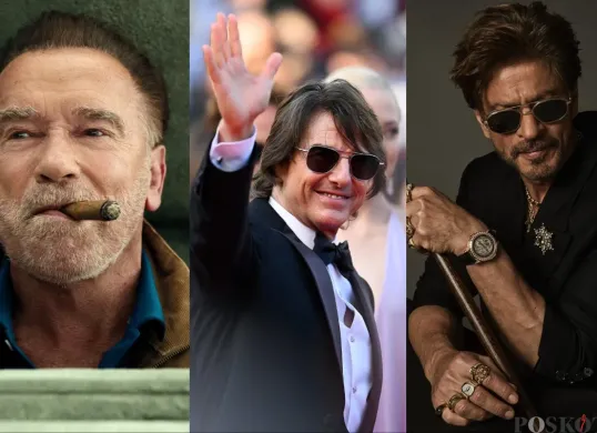9 Aktor Dunia Paling Kaya Tahun 2025, Nomor 1 Tak Disangka-Sangka (Sumber: Instagram/Arnold, Tom Cruise, dan Shak Rukh Khan)
