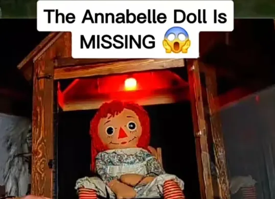 Boneka Annabelle dikabarkan hilang dalam tur keliling AS. (Sumber: TikTok/@rsgud39)
