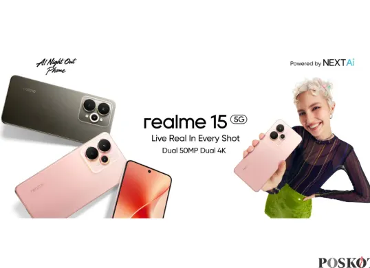 Spesifikasi Realme 15 5G dengan Baterai Jumbo dan Integrasi AI (Sumber: Realme)