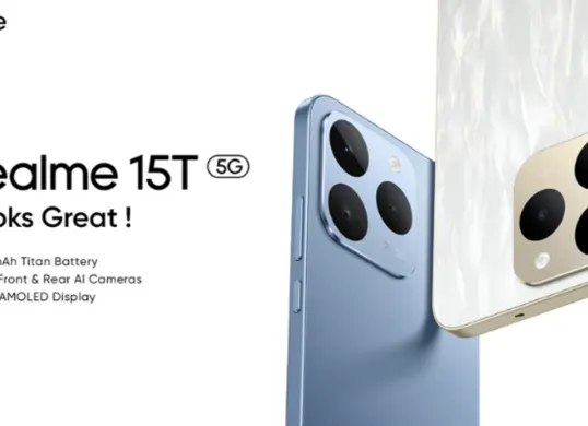 Realme 15T 5G resmi hadir di Indonesia dengan harga mulai Rp3 jutaan (Sumber: realme.com)