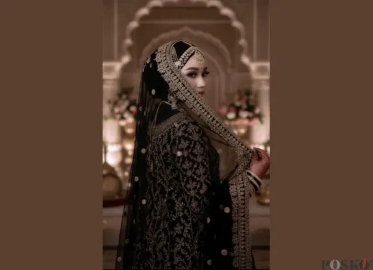 Edit Foto Pengantin India Full Make Up di Gemini AI (Sumber: TikTok/queenyannn8)