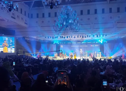 Kemeriahan Grand Final Penganugerahan Duta DPD RI 2025 di Balai Sudirman, Tebet, Jakarta Selatan, pada Senin, 3 November 2025. (Sumber: POSKOTA | Foto: Heri Effendi)