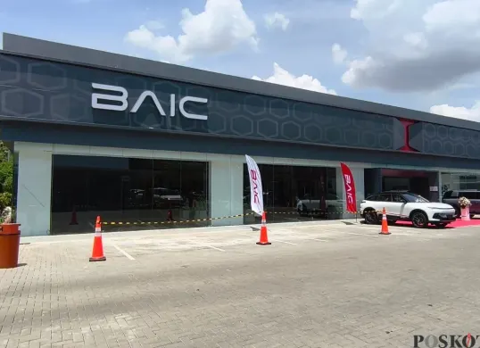 Dealer resmi mobil BAIC di Puri Indah, Kembangan Selatan, Jakarta Barat. (Sumber: Poskota/Erwan Hartawan)