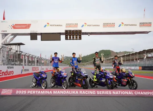 Empat rider Yamaha unggulan sukses membawa Yamaha tak tertandingi di sirkuit Mandalika. (Sumber: Yamaha)