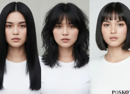 Hasil edit foto ubah gaya rambut wanita pakai prompt Gemini AI. (Sumber: Gemini AI)