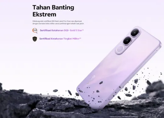 Vivo Y21d - Cari HP tahan air murah 2025? 10 rekomendasi terbaik mulai dari Rp2 juta dari berbagai brand. (Sumber: vivo.com)