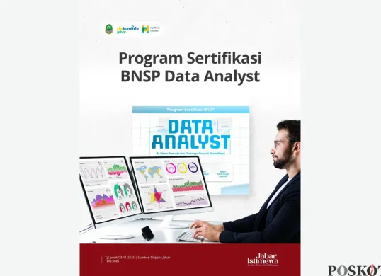 Pendaftaran Program Sertifikasi BNSP Data Analyst Jawa Barat Dibuka, Cek di Sini (Sumber: Instagram/humas_jabar)