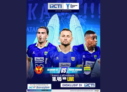 LINK LIVE STREAMING Selangor FC vs Persib Bandung Hari Ini 6 November 2025 Pukul 19.15 WIB (Sumber: Instagram/rctisports)
