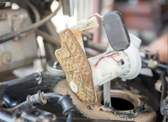 Ilustrasi fuel pump pada sepeda motor. (Sumber: Dok Suzuki)