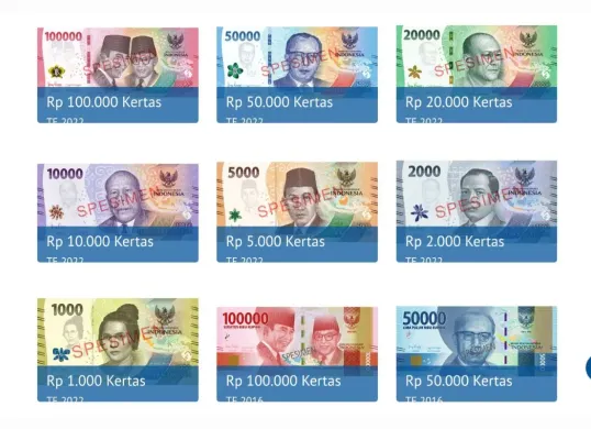 Gambar uang rupiah. (Sumber: bi.go.id)
