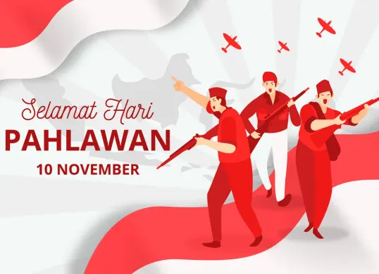 Link twibbon Hari Pahlawan 10 November 2025 terbaru. (Sumber: Freepik)