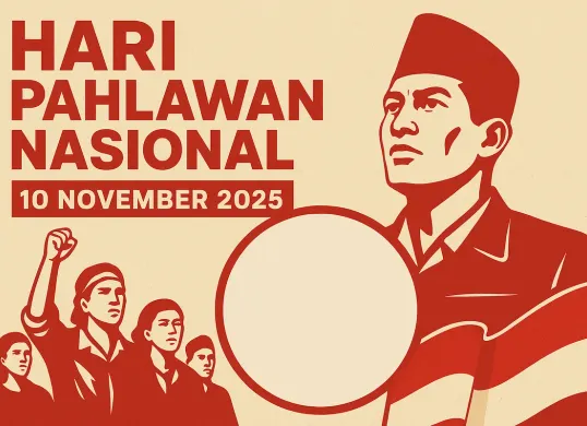 Link twibbon Hari Pahlawan 2025 yang bisa dibagikan di media sosial (Sumber: AI)