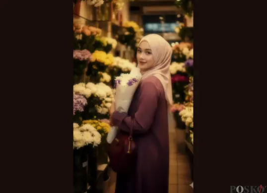 Cara Edit Foto di Toko Bunga Aesthetic Pakai Gemini AI (Sumber: TikTok/@sassy.liaa)
