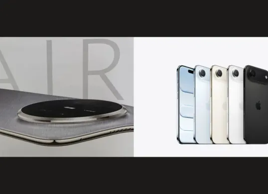 Huawei Mate 70 Air Vs iPhone 17 Air (Sumber: X/@kursorslv dan @iChongqing_CIMC)