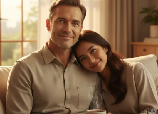 Hasil edit foto bersama ayah untuk merayakan Hari Ayah pakai prompt Gemini AI yang tepat. (Sumber: Gemini AI)