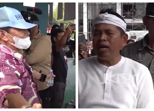 Sosok Haji Manaf tengah menjadi pusat perhatian setelah videonya bersitegang dengan Gubernur Jawa Barat, Dedi Mulyadi viral di media sosial. (Sumber: Instagram/@dedimulyadi71)