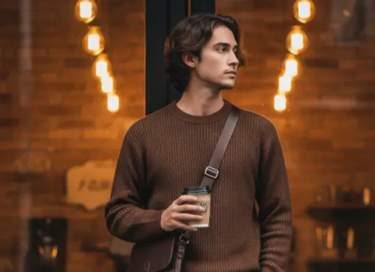 Hasil edit foto cowok gaya street style pakai prompt Gemini AI. (Sumber: Gemini AI)