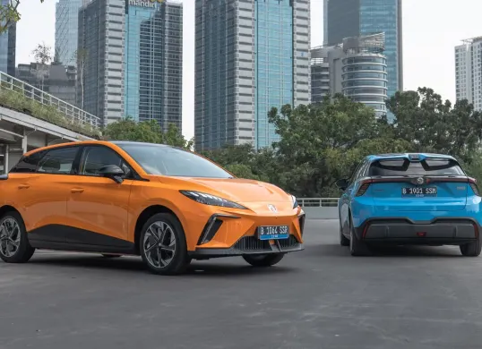 MG4 EV kembali terpilih sebagai 'The Most Stylish EV' pada ajang GridOto Award 2025. (Sumber: Dok MG)