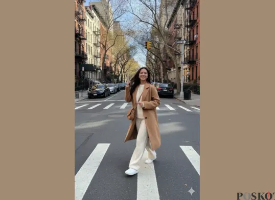 Edit Foto Street View Manhattan Amerika Pakai Gemini AI, Hasil Realistis (Sumber: TikTok/@unloadingechoes)