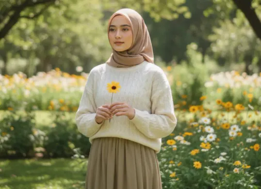 Hasil edit foto estetik pakai prompt Gemini AI siap pakai. (Sumber: Gemini AI)