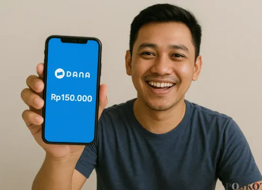 Ilustrasi mendapatkan saldo DANA gratis melalui aplikasi penghasil uang. (Sumber: Poskota/ChatGPT)