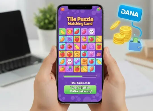 Cara dapat saldo DANA gratis dari aplikasi game puzzle. (Sumber: Gemini AI)