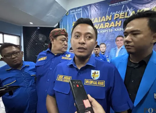 Ketua Harian DPD KNPI Kabupaten Bogor, Arof Akbar. (Sumber: POSKOTA | Foto: Giffar Rivana)