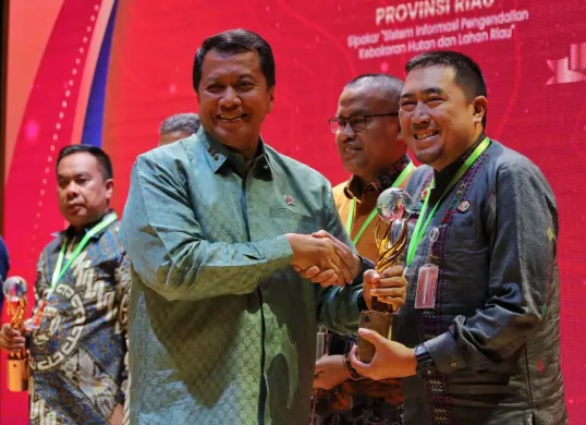 BPBD DKI Jakarta meraih Penghargaan Kanaka (Emas) untuk kategori Inovasi Informasi Geospasial pada 18 November 2025. (Sumber: Istimewa)