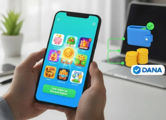 Ilustrasi game penghasil uang gratis. (Sumber: Gemini AI)