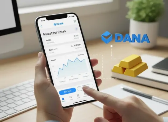 Cara investasi di aplikasi DANA. (Sumber: Gemini AI)