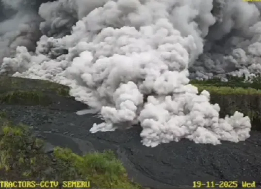 178 Pendaki dan Warga yang Terjebak di Ranu Kumbolo Dipastikan Aman (Sumber: Dok/CCTV BPBD Lumajang)
