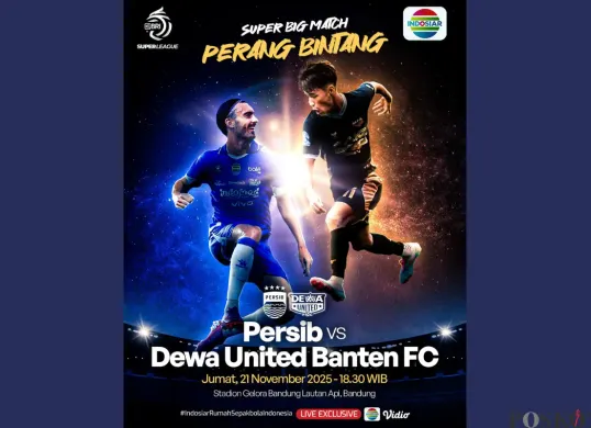 LINK LIVE STREAMING Persib vs Dewa United BRI Super League Hari Ini Jumat 21 November 2025 Pukul 19.00 WIB (Sumber: Instagram/sports.indosiar)