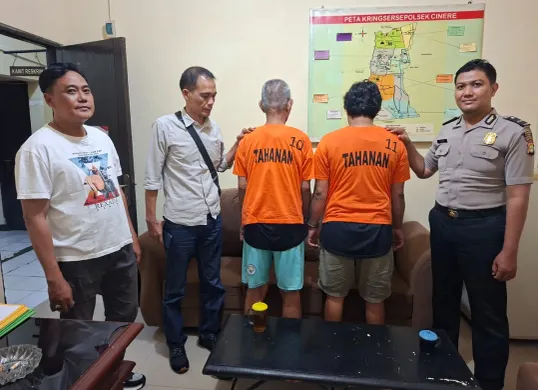 Residivis spesialis pencuri tabung gas ditangkap polisi. (Sumber: Istimewa)