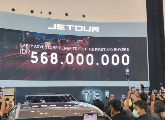 Jetour T2 resmi dijual di GJAW 2025. (Sumber: Poskota/Erwan Hartawan)