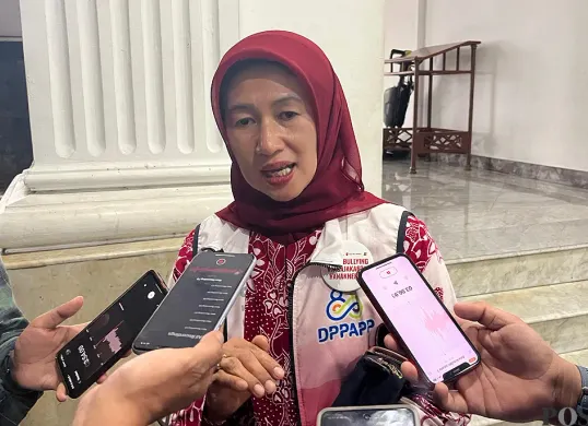 Kepala Dinas PPAPP DKI Jakarta, Iin Mutmainnah. (Sumber: POSKOTA | Foto: M Tegar Jihad)