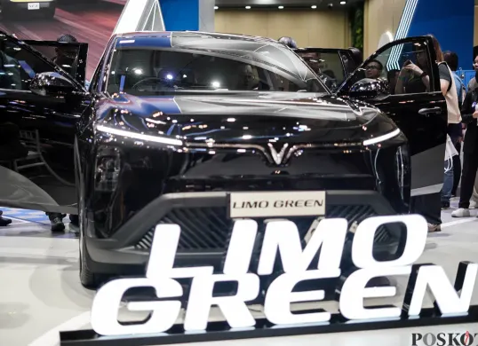 VinFast Limo Green di GJAW 2025. (Sumber: POSKOTA | Foto: Bilal Nugraha Ginanjar)