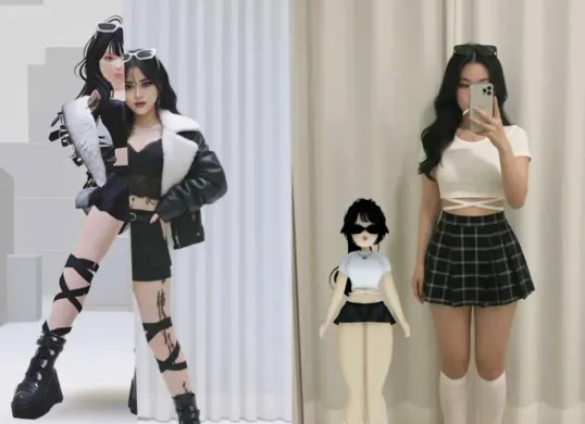 Contoh prompt Gemini AI edit foto mirip avatar Roblox. (Sumber: TikTok)