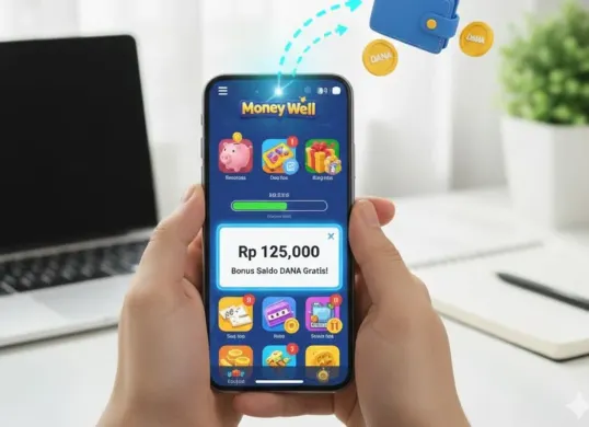 Aplikasi saldo DANA gratis. (Sumber: Gemini AI)
