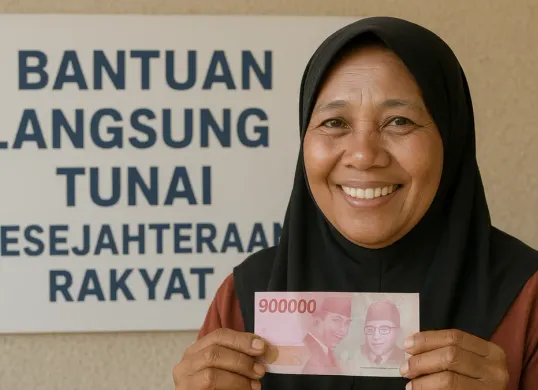 Ilustrasi pencairan BLT Kesra Rp900 ribu. (Sumber: ChatGPT)