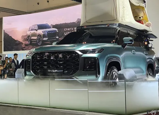 Chery memperkenalkan T1TP Concept di GJAW 2025. (Sumber: POSKOTA | Foto: Erwan Hartawan)