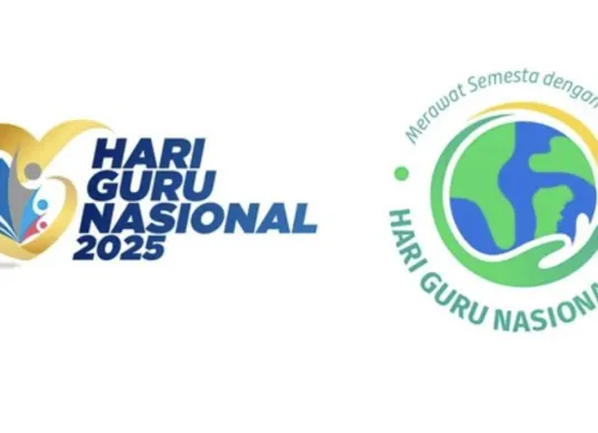 Peringatan Hari Guru Nasional 25 November 2025 mengangkat tema ‘Guru Hebat, Indonesia Kuat’ sebagai simbol penghargaan bagi para pendidik di seluruh Indonesia. (Sumber: Dok/Kemenag)