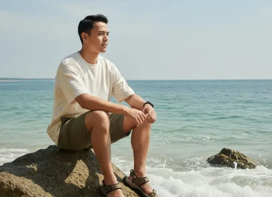 Cara edit di Gemini AI foto bergaya di pantai. (Sumber: Gemini AI)