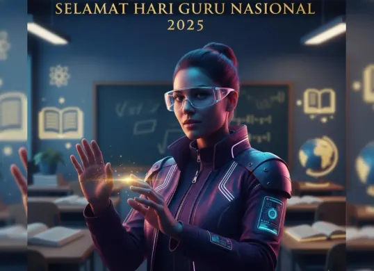 Prompt Gemini AI untuk hasilkan foto bertema Hari Guru Nasional 2025 (Sumber: Gemini AI)