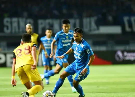 Pertandingan Persib Bandung vs Borneo FC. (Sumber: Persib)