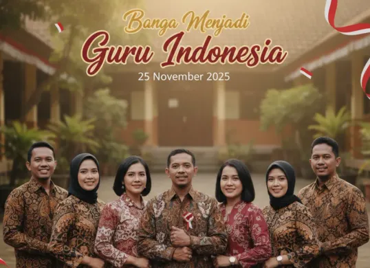 Cara membuat foto Hari Guru dengan AI (Sumber: Gemini AI)