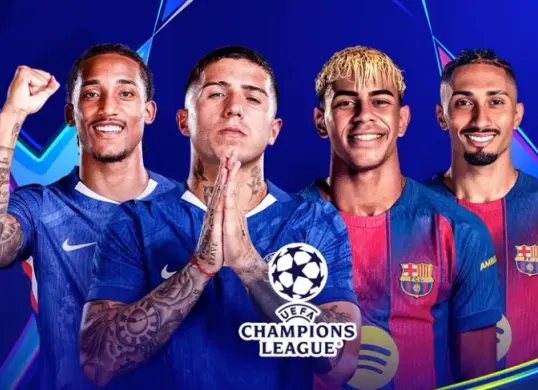 Pertandingan Chelsea vs Barcelona di matchday 5 Liga Champions 2025/2026, tonton live streamingnya di sini (Sumber: Vidio.com)